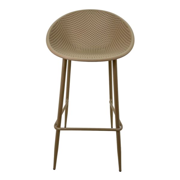 SILLA TIPO BAR NUDE, METAL/PLAST 50X49X97CM