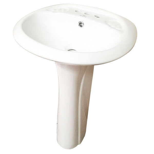 LAVAMANOS ADA BLANCO 1 HUECO CON PEDESTAL AMKP0