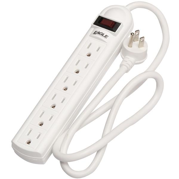 REGLETA 6 SALIDAS BLANCA 15A-125V 1135