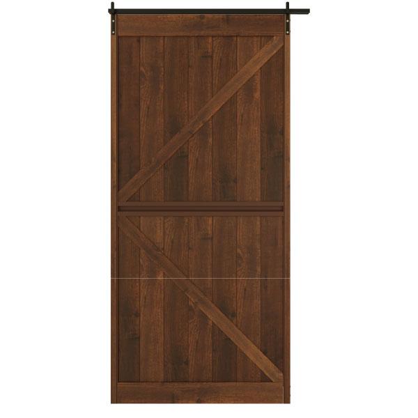 PUERTA GRANERO VOLCANO 100CMX210X3CM CON RIEL DE 2M