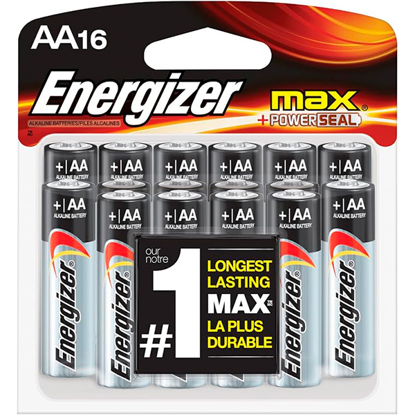 BATERÍA ALCALINA MAX AA 16 PACK