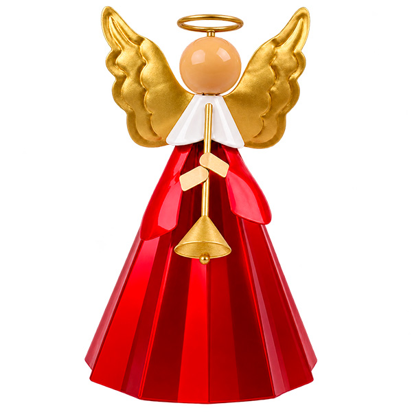 ANGEL DECORATIVO CON FLAUTA NAVIDEÑO 14.50X14X24CM